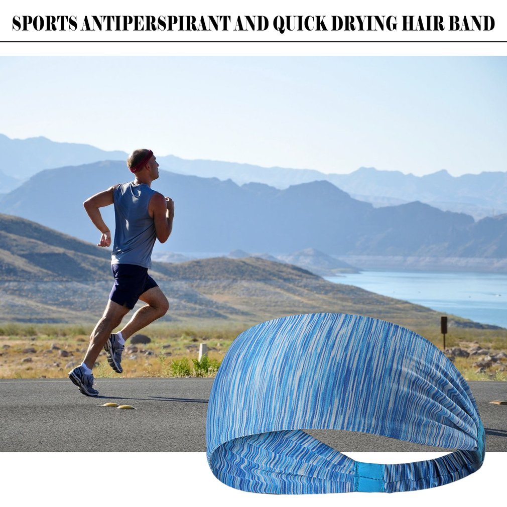 Women's sports yoga headband, antiperspirant turban, quick-drying sweatband, running headband, fitness headband