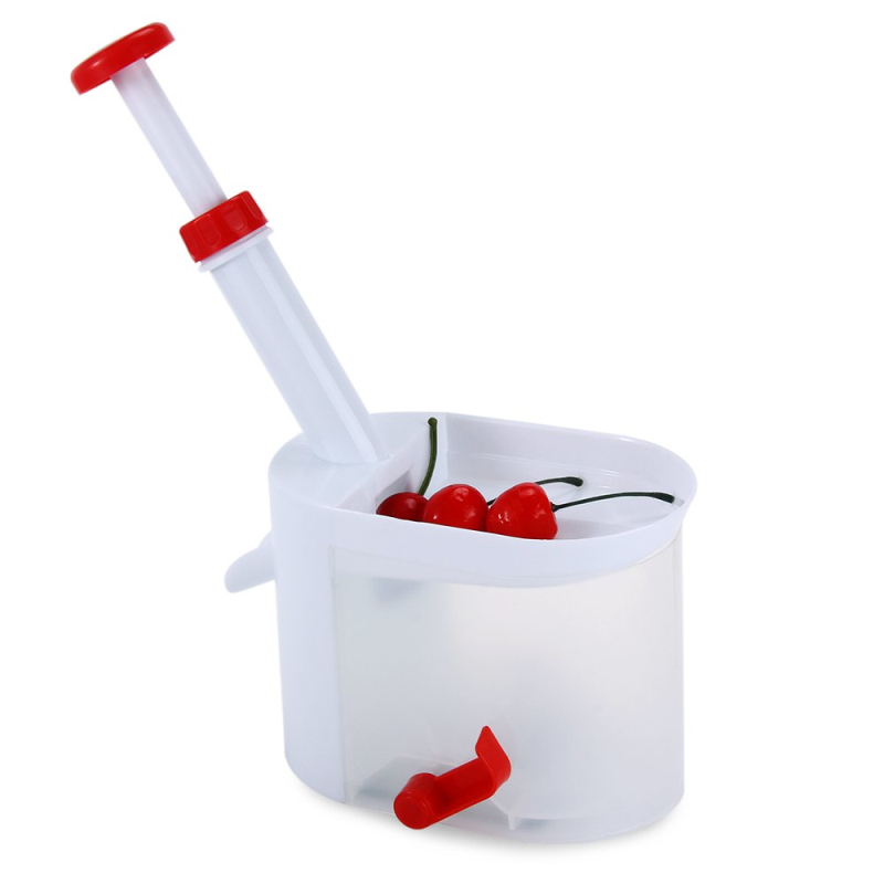 Cherry Olive Pitter Corer Stone Seed Removal Squeeze Grip Go Nuclear Device Fruit Core Remover Fruit Vegetable Tool