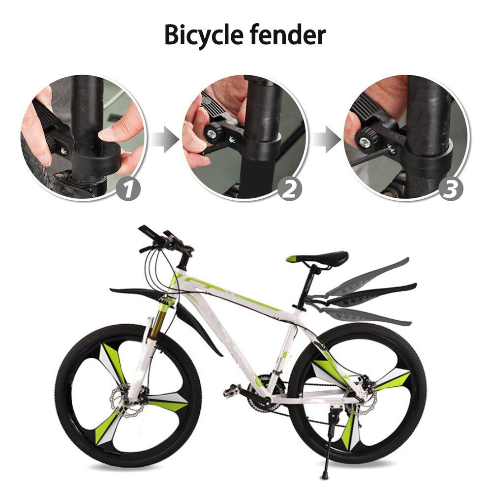 2Pcs Fiets Fenders Weg Mountainbike Spatbord Voor Achter Mtb Modder Guard Vleugels Voor Universele Fiets Fenders Accessoires