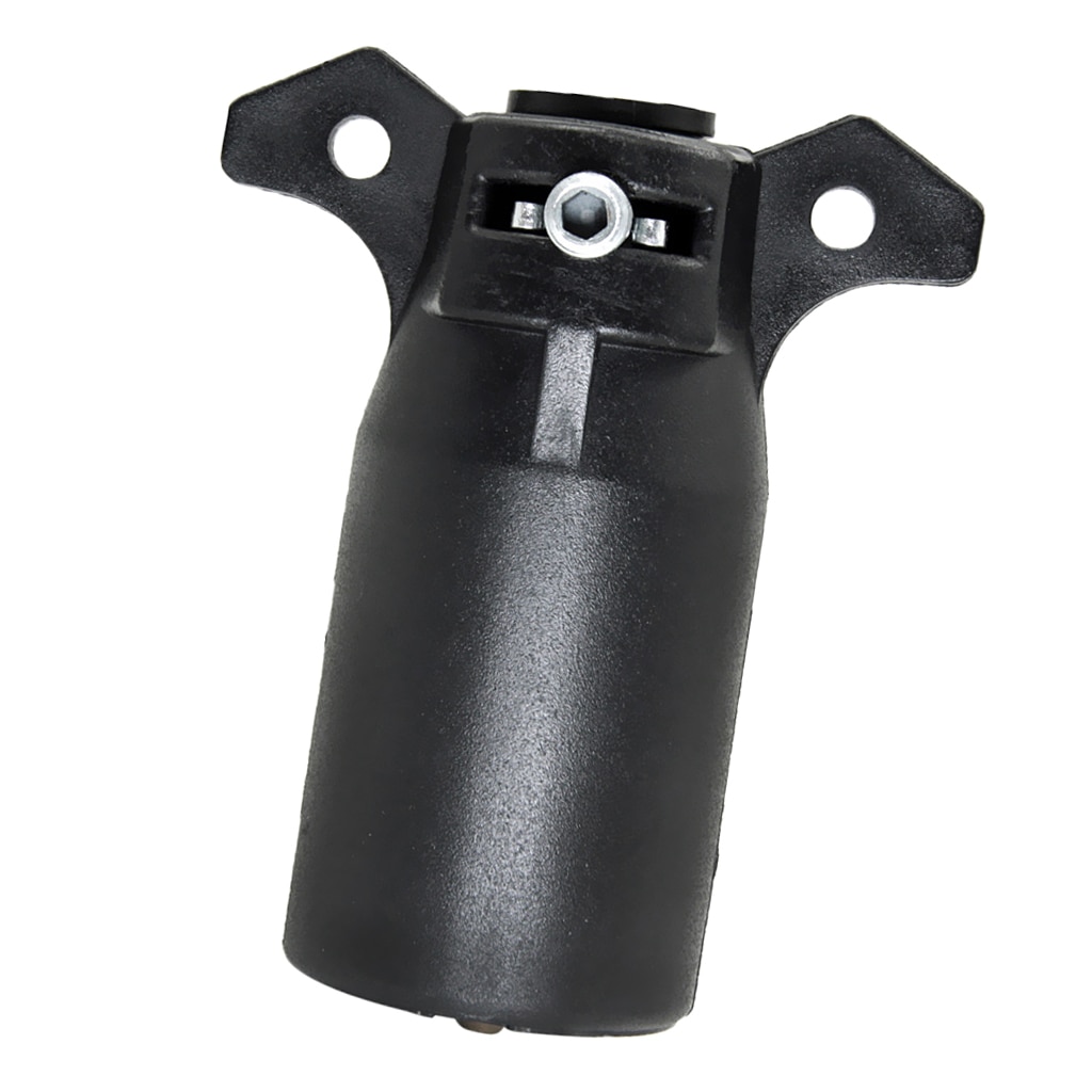12V 7 Pin Trailer Plug Socket Towing Electric Plug Connector Black