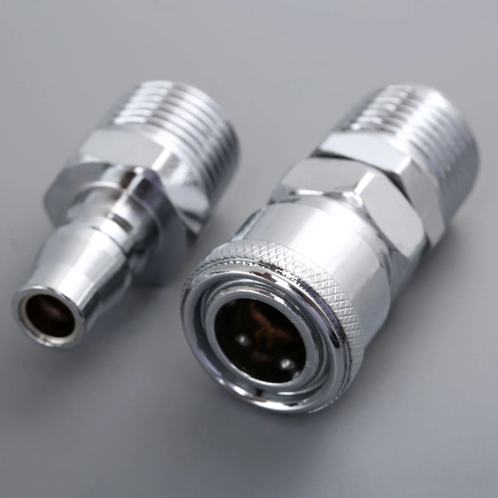 2pcs SM40+PM40 Pneumatic Part Euro Air Line Hose Compressor Connector Quick Release 1/2" BSP Male Thread Coupler Fittings Tools