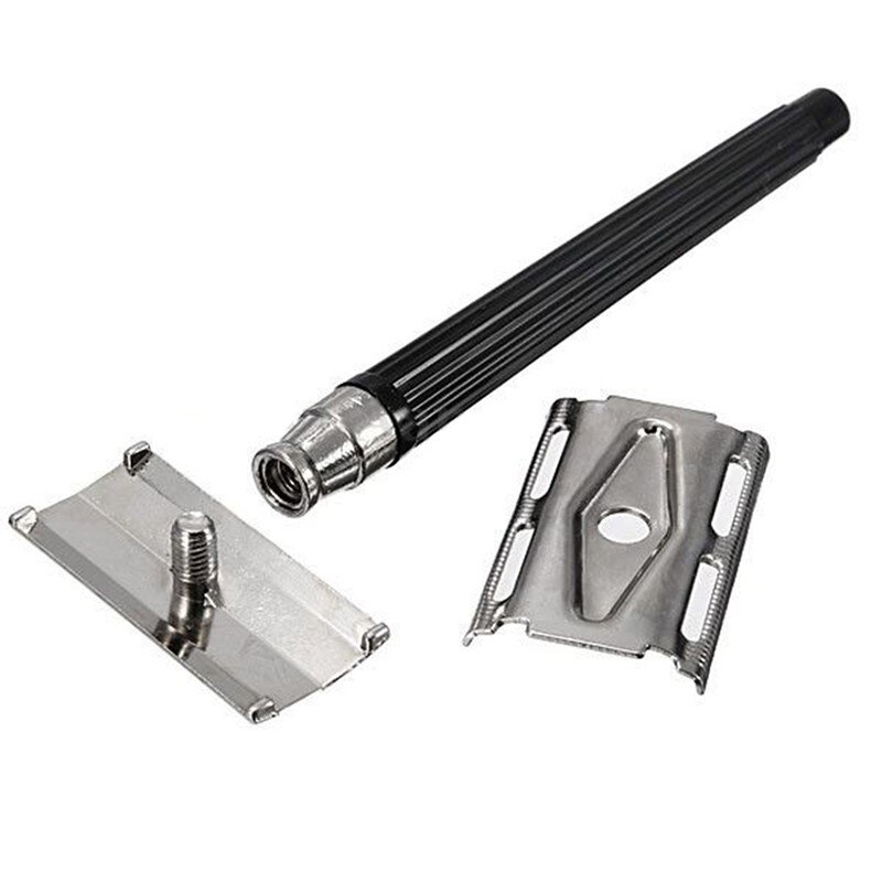 Double Edge Shaving Manual Razor Men Hand Safety Classic Stainless Steel Cleaning Hair Blade Razor Removal With 1 Razor Blade