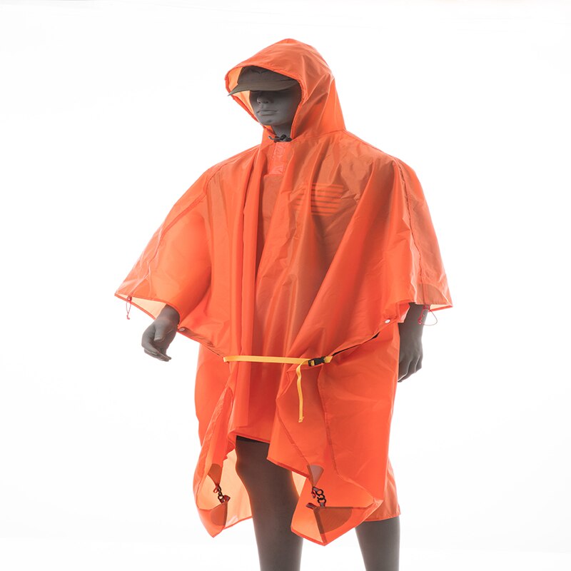 3F Ul Gear 3 In 1 Multifunctionele Poncho Regenjas Voor Wandelen Vissen Bergbeklimmen Gecoat Silicium Outdoor Mouwloze