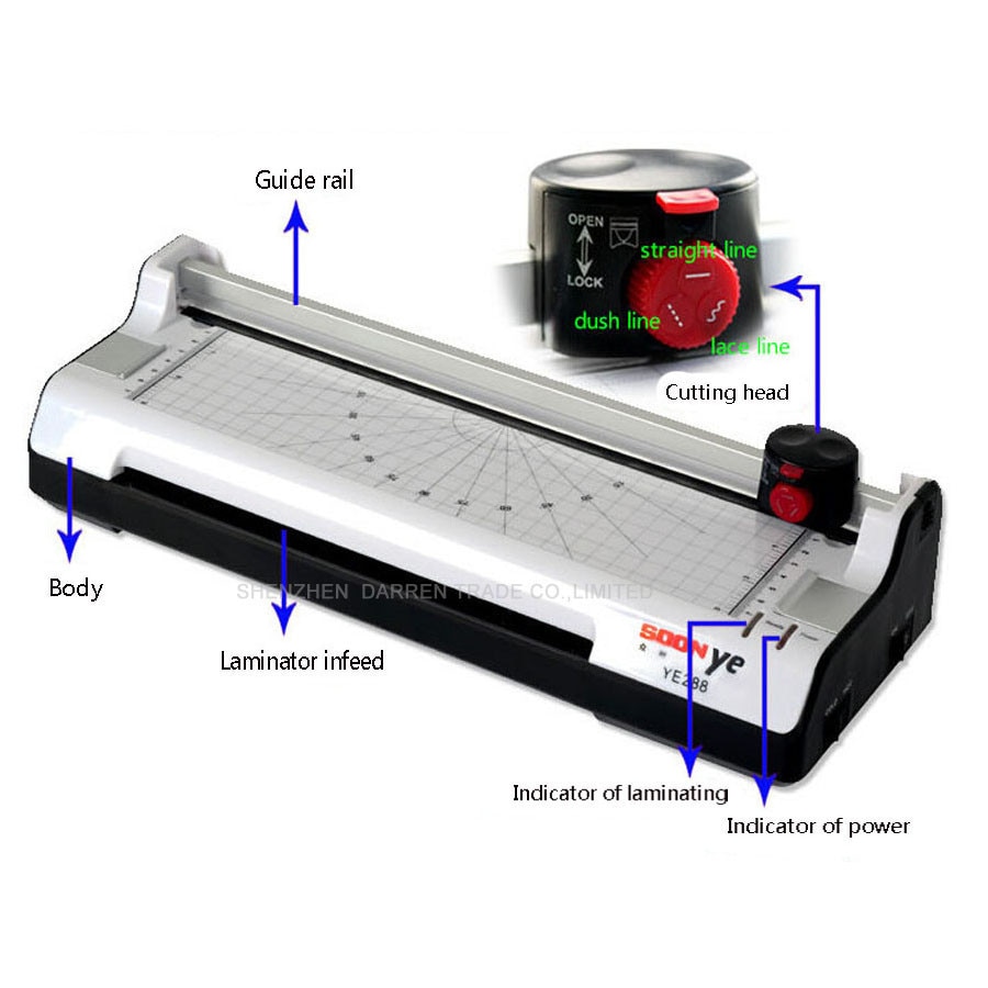 1PC Smart Photo Laminator A3 Laminating Machine 220V Laminator Sealed Plastic Machine And Cold Laminator Width 330mm