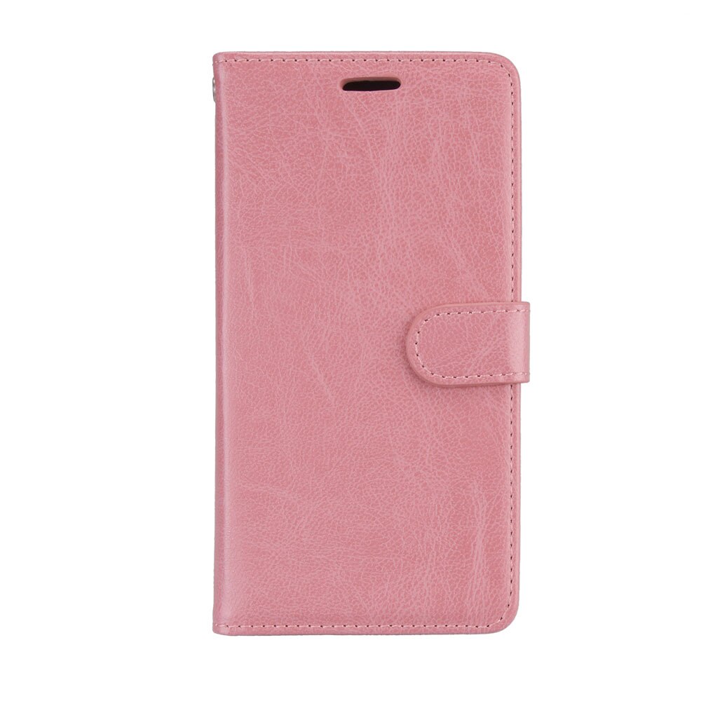 For BQ Aquaris U lite Case Cover leather Wallet Flip Cover for BQ Aquaris U lite Phone Case stand holder for BQ Aquaris U Cover: Pink