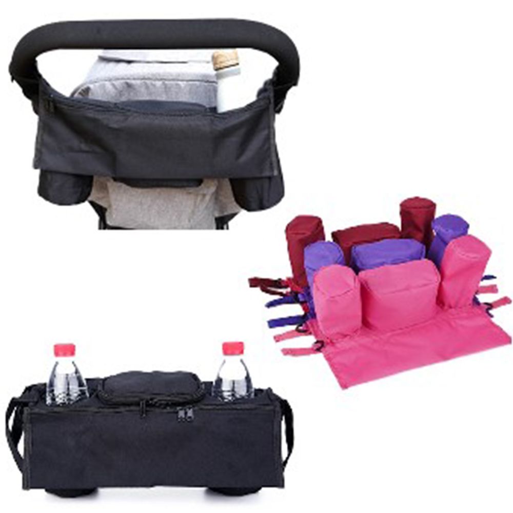Stroller Accessories Carriage Hanging Bottle Baby Stroller Organizer Infant Nappy Bags Carriage Bag Baby Pram Bottle Cup Holder