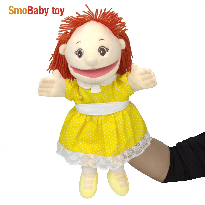 Mund bewegen plüsch handpuppe oma Mama mädchen junge opa Papa familie Finger handschuh Hand bildung bett geschichte lernen lustige spielzeug puppen