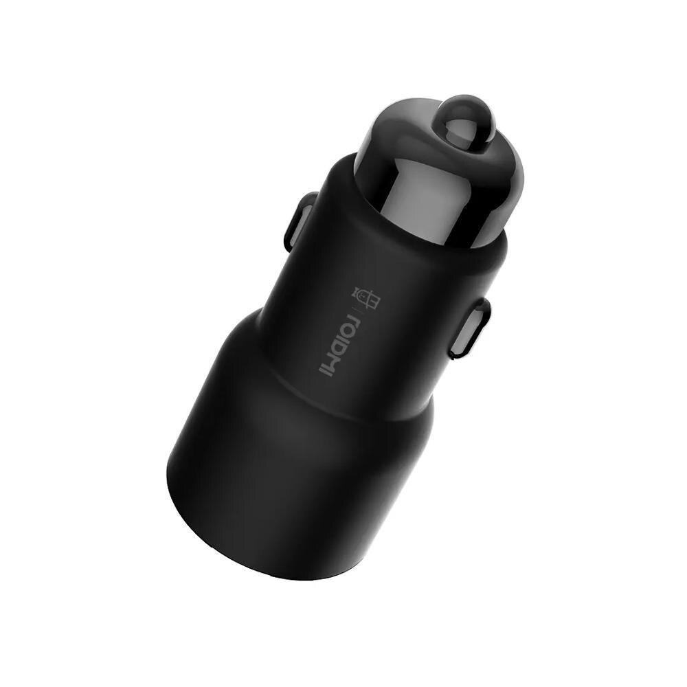 Xiaomi Roidmi 3S MOJIETU Bluetooth Car Charger 5V/3.4A Music Player Smart APP FM + Roidmi Magnetic Car Holder for Smart Phone