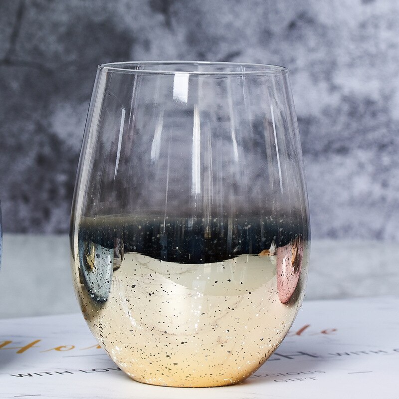 2 stk / mye 500ml krystallglass kopper varmebestandig stjernehimmel kopp glassvarer drikkeglass til vannjuice øl vinbar glass: måke
