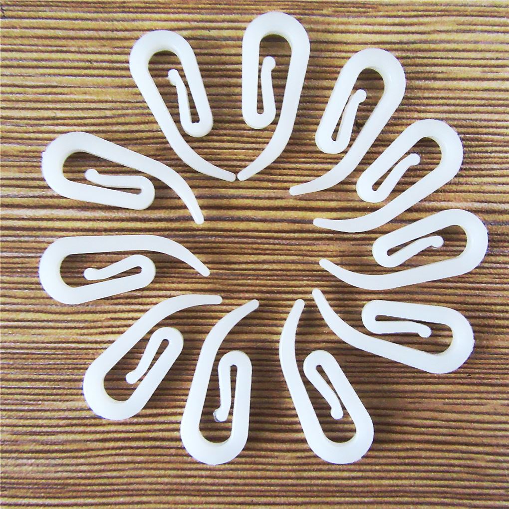 100Pcs Praktische Wit Opknoping Plastic Gordijn Douchegordijn Haak Ring Handig Gordijn Huishouden Gordijn Spoor Accessoires