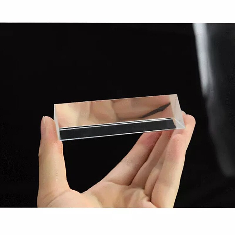 30*30*150mm Triangular Prism Optical Prisms Glass Physics Teaching Refracted Light Spectrum Rainbow Children Students
