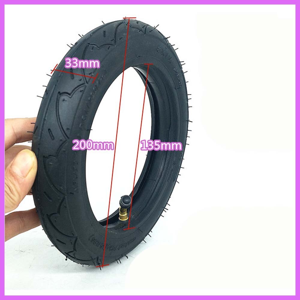 8 Inch 8X1 1/4 Tire200x45 Binnenste En Buitenste Buis Voor Kinderwagen Kinderwagen Peuter Wandelwagen 8 Inch Wiel: inner and outer