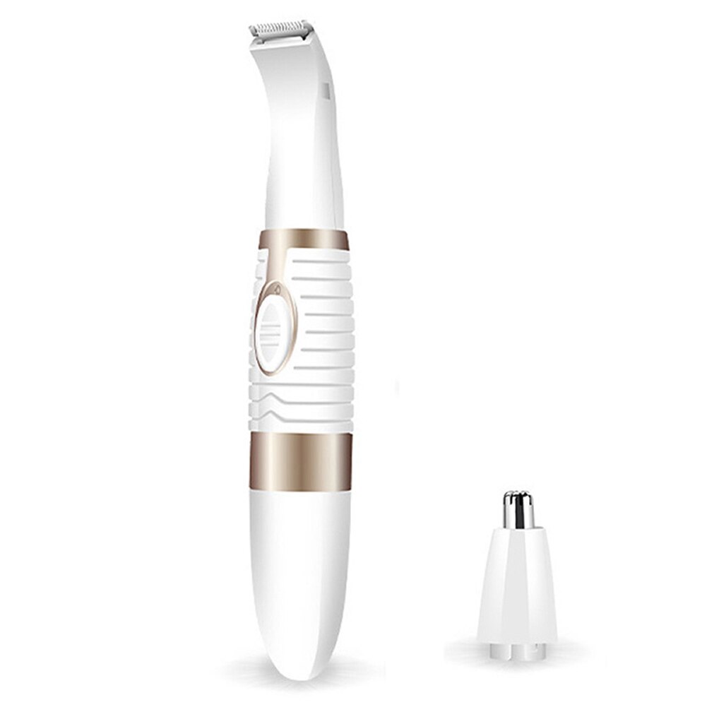 Groom Clipper for Small Areas Hair Cut 3 in 1 Shaver Hair Clipper Nose Hair Trimmer: White
