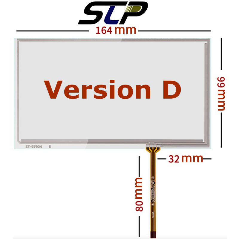 10 Stuks 7 "Inch Touchscreen Voor HSD070IDW1-D00 A20 A21 Industriële Weerstand Handgeschreven Touch Panel Glas Digitizer 164Mm * 99Mm: 10 Pcs Version D