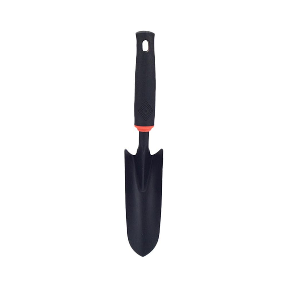 Herramienta de jardinería rastrillo de cinco dientes pala de dos usos mango de goma negro Juego de jardinería pala de jardín plantación de hogar: Small shovel