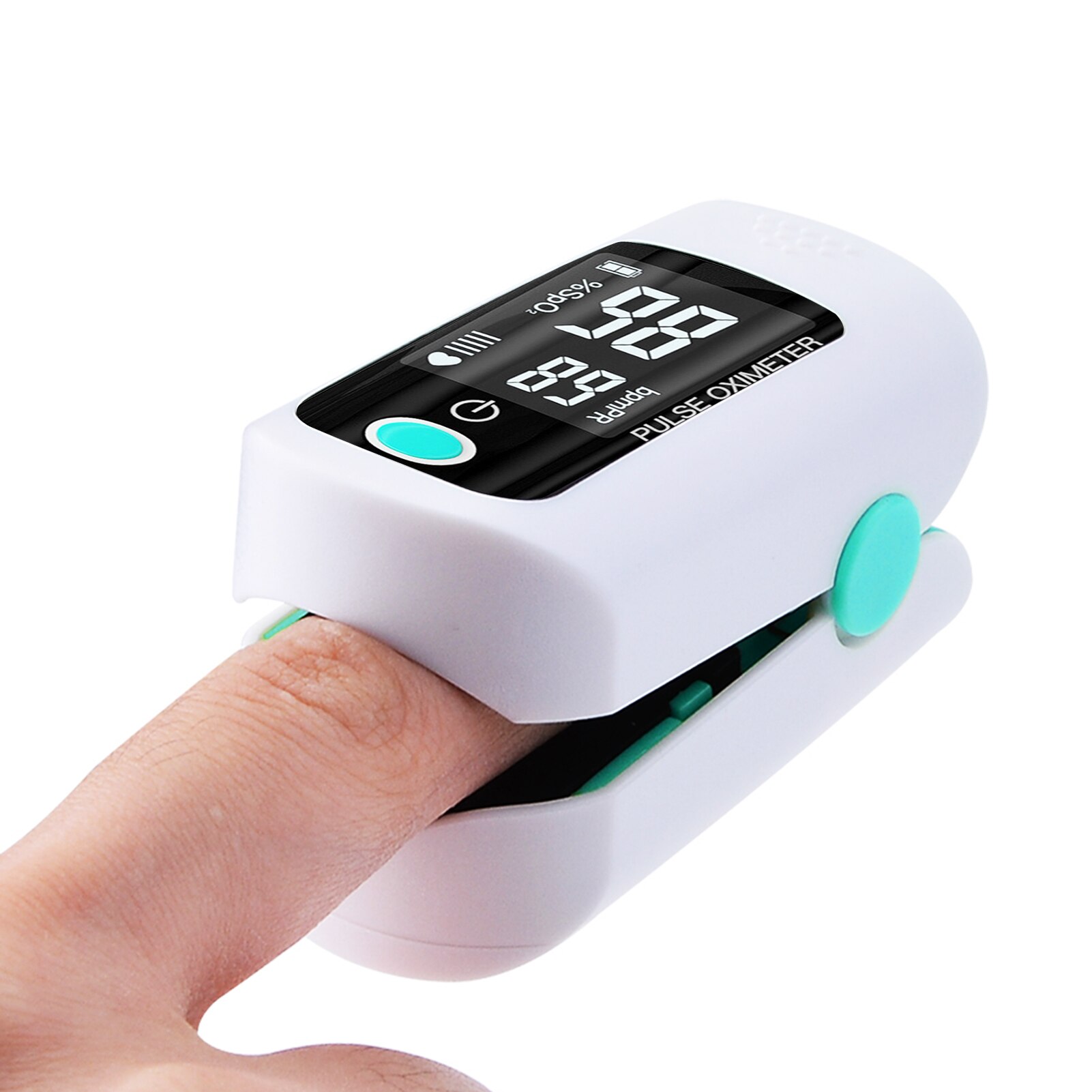 Finger Oximeter Digital Fingertip Pulse Oximeter Blood Oxygen Saturation Meter Finger SPO2 PR Heart Rate Monitor Health Care