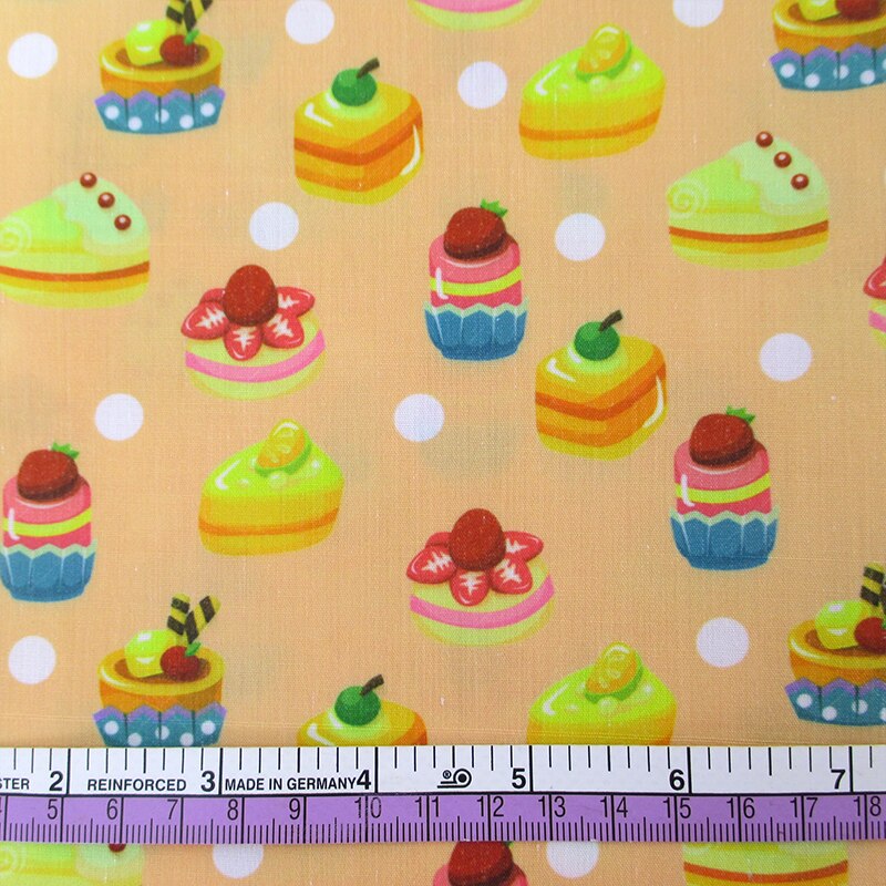 50*145cm Kuchen Lutscher Gedruckt Polyester Baumwolle Stoff Gewebe freundlicher Heimat Textil DIY Stoff NäHenne Tilda Puppe, 1Yc695