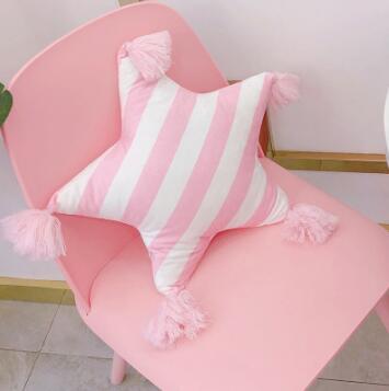 Baby Crib Cushion Bumpers Baby Room child pillow cotton cuddle pillow Simple tassel style Cushion Pillows BXX014: A