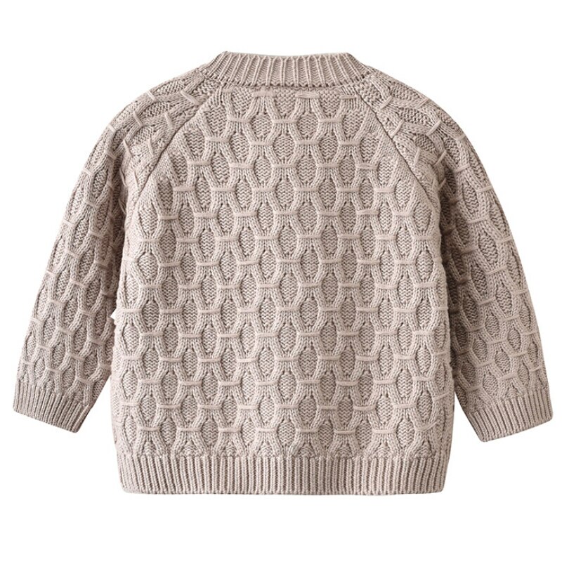 Herfst Winter Baby Gebreide Vest Truien Peuter Lange Mouwen Ronde Hals Button Up Trui Uitloper Meisjes Jongens Kleding