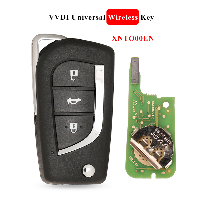 jingyuqin Xhorse XNFO01EN /XNHO00EN /XNTO00EN XNDS00EN Wireless Universal Remote Key For VVDI2/VVDI Key Tool English Version: XNTO00EN Wirless