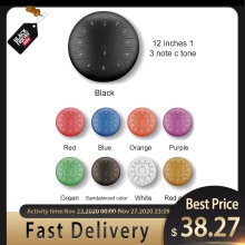 12 Inch 13 Notes Drum Kit Steel Tongue Drum Empty Spirit Drum Flower Style With Mallets Percussion Instrument Accessories