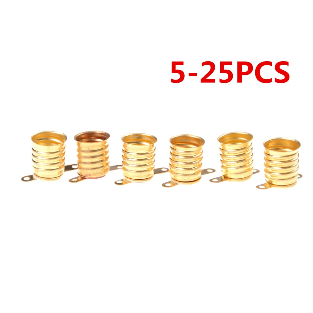 5PCS -25PCS E10 Lamps Base Holder Bulbs Light Base Socket Home Experiment Circuit Electrical Test Acc