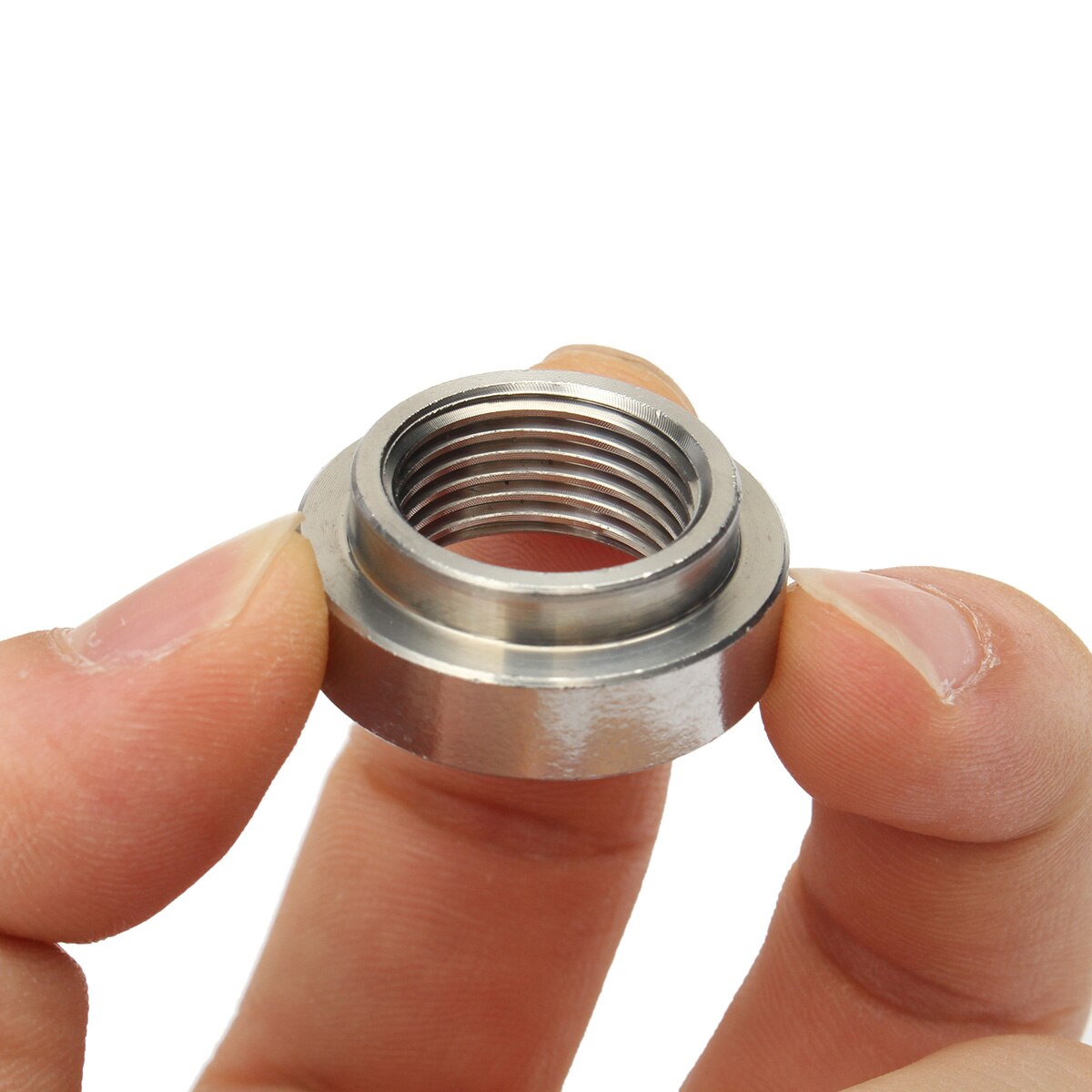 10PCS 430 Stainless Steel M18x1.5mm O2 Oxygen sensor Exhaust Lambda Base Nut Weld-on M18x1.5