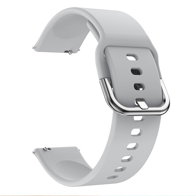 20MM Stainless Steel Metal Strap for Samsung Galaxy Watch Active / active 2 40mm 44mm Bands Smart Watches Small Large Bracelet: Gray / 22mm