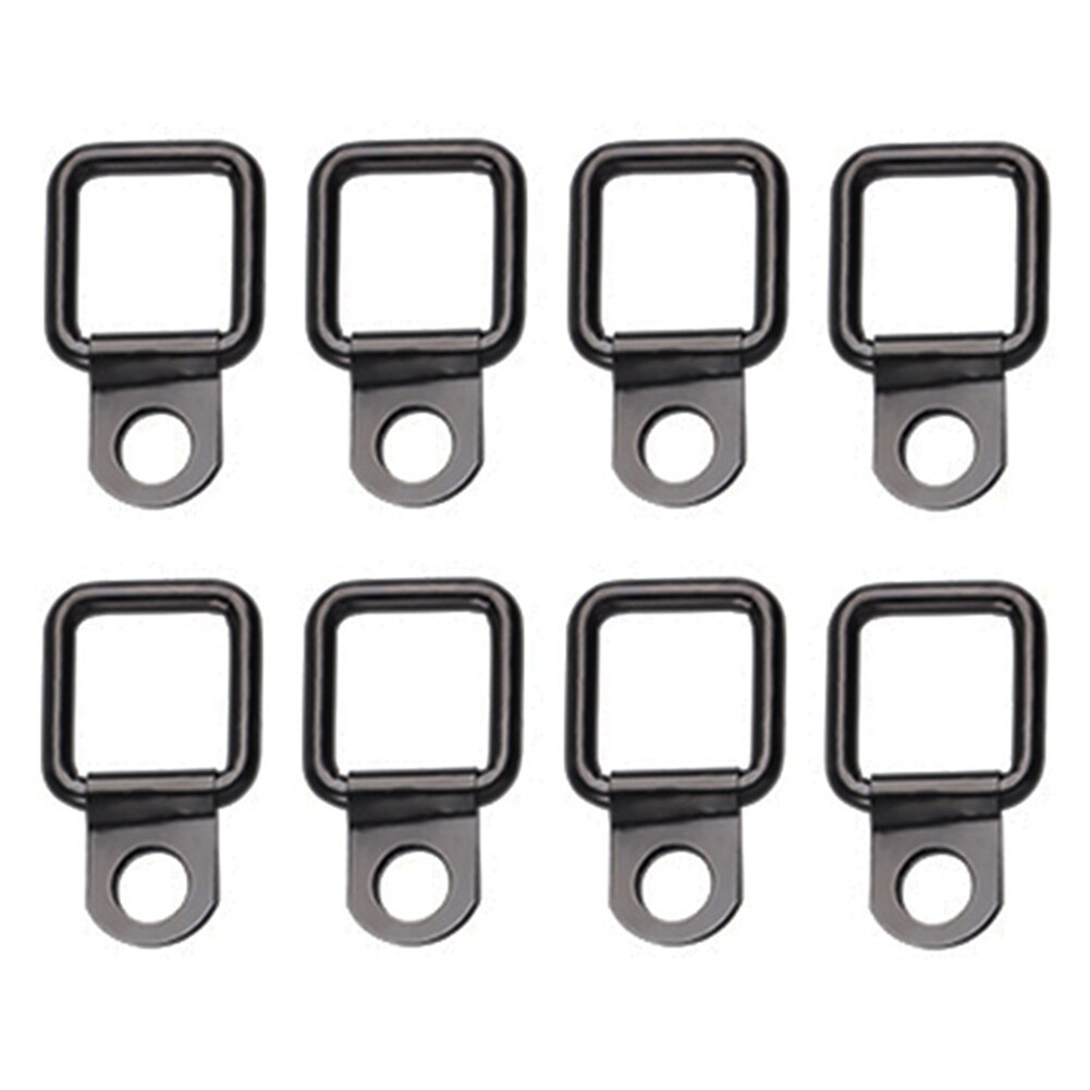 8pcs Iron D Rings Trunk Cargo Hardware Quick Release Car Interior Tie Downs Anchors Portable Practical Anti Rust For Jeep