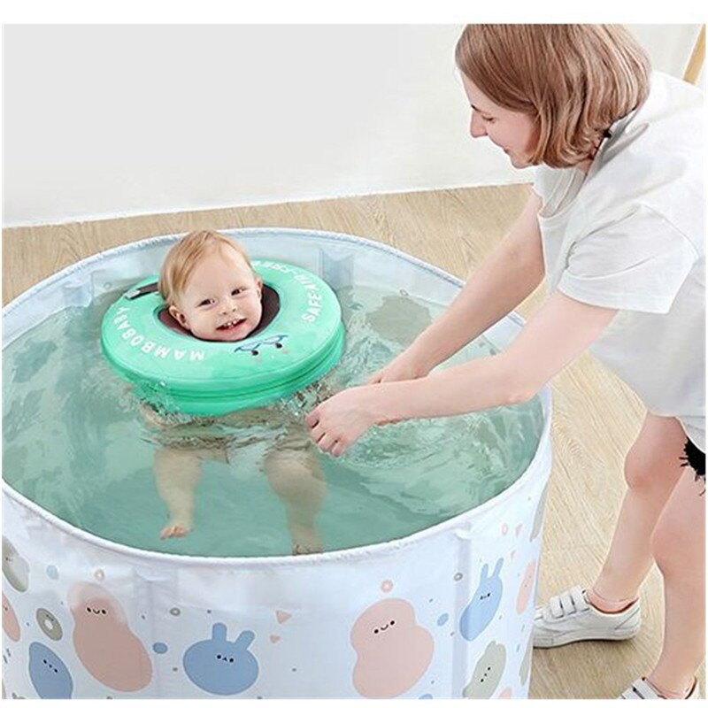 Baby Zwembad Bad Effen Veiligheid Niet Nodig Opblaasbare Baby Zwemmen Drijvende Kinderen Float Neck Ring Zwemmen Accessoires