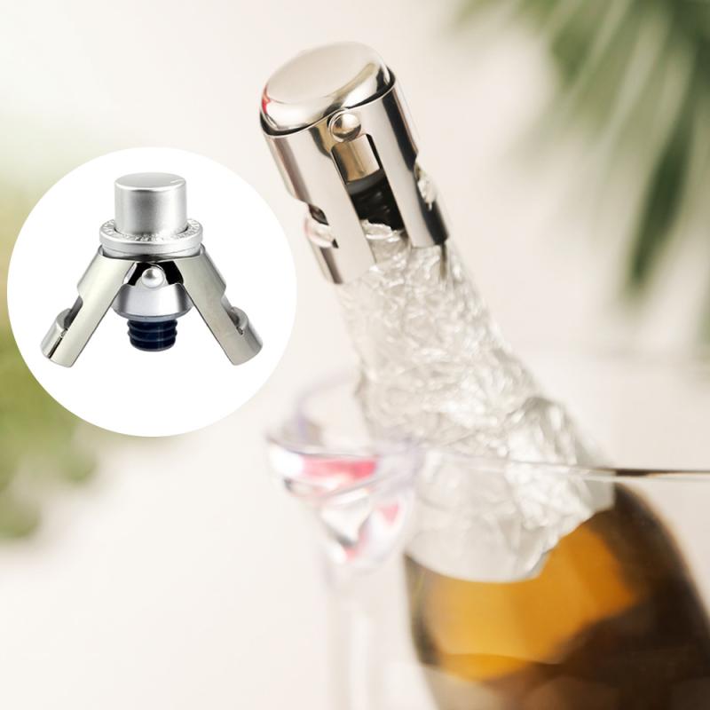 Wine Champagne Cap 304 Stainless Steel Champagne Portable Cork Holding Machine Bar Cork of Wine Sparkling Wine Champagne Cap