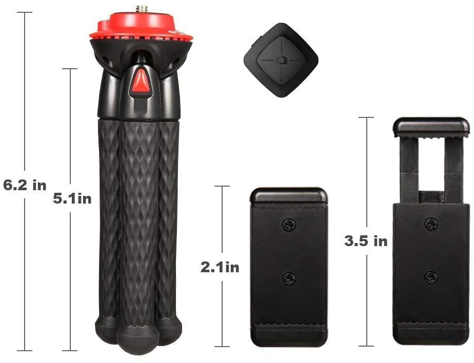 Fotopro fleksibelt stativ til telefon med bluetooth vandtæt kamerastativ til gopro rejsestativ til smartphone vkontakte video: Ufo mini