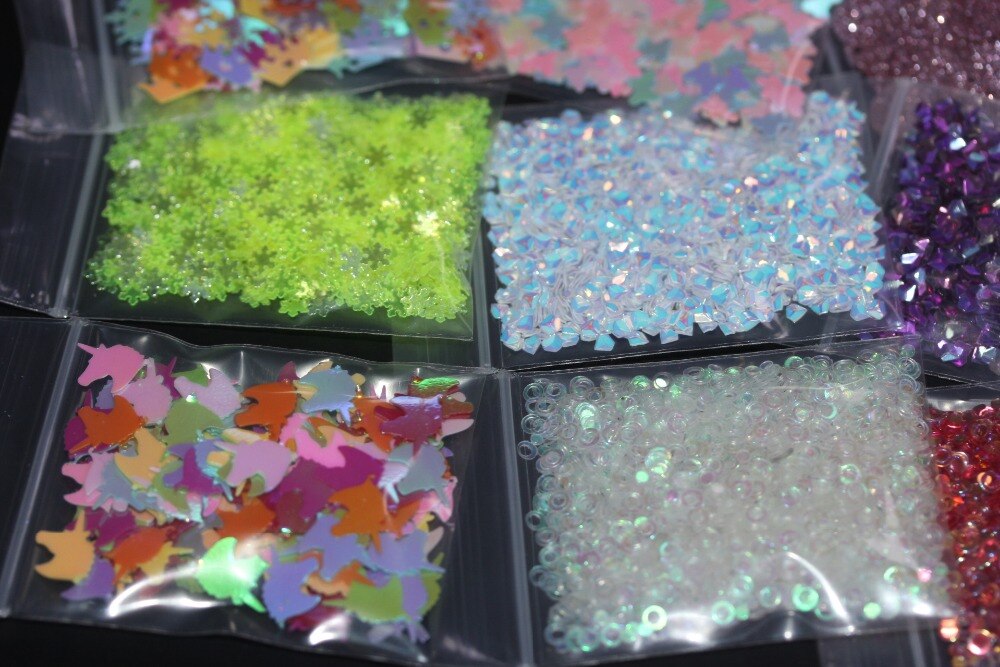 30 verschillende soorten Glitters in Diverse Kleuren Spooky Sequin Confetti Paillette