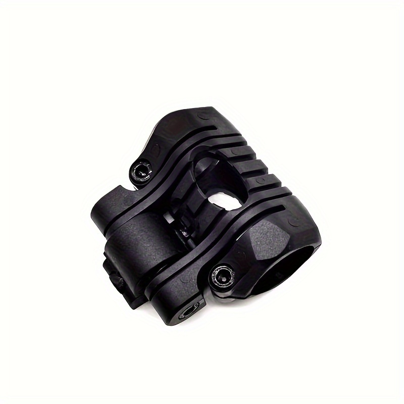 Supporto per torcia per casco Supporto per morsetto per luce in plastica multi-angolo da 25 mm con chiave Supporto per guida laterale Accessorio rapido per casco: Beige