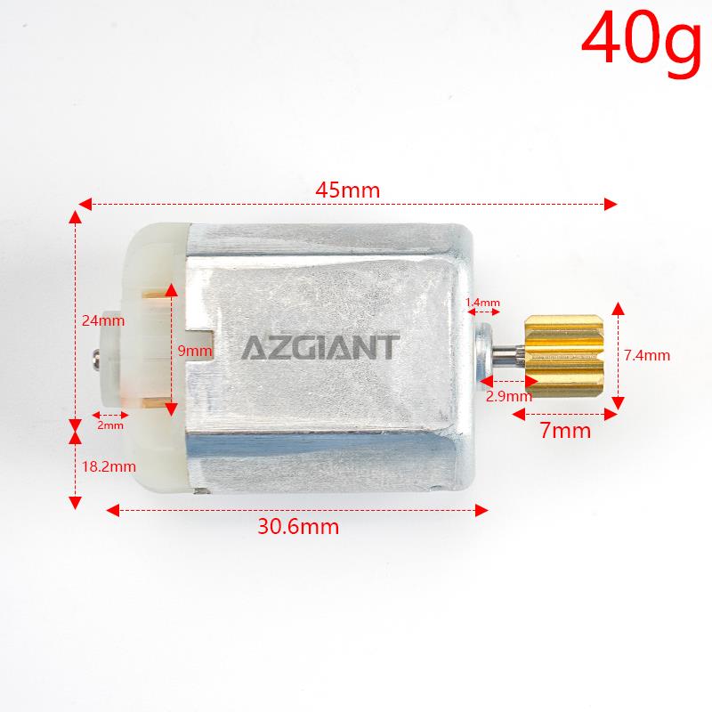 10 pcs AZGIANT FC280 Car latch Door Lock Motor 12V DC folding mirror motor, ESL steer ELV lock motor, gas tank motor fuel engine