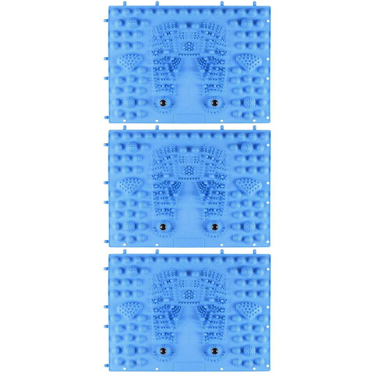 3pcs Large Thick Reflex Mat Foot Massager Magnetic Therapy Plastic Toe Pressure Plate Pad Acupressure