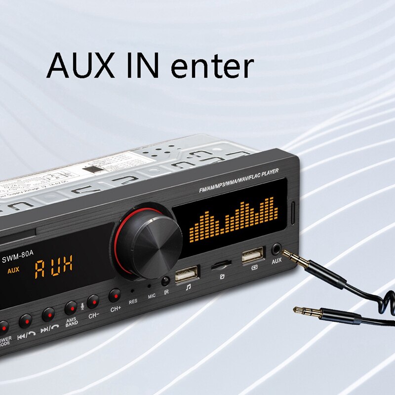 Auto Radio Stereo Afstandsbediening Digitale Bluetooth O Muziek Stereo 12V Auto Radio Mp3 Speler Usb/Sd/aux