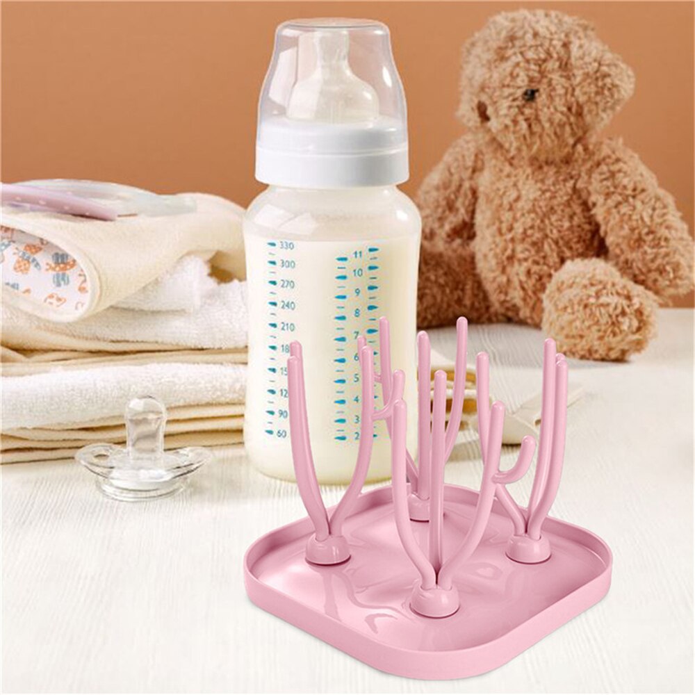 Baby Flasche Trocknen Gestell Baby Flasche Reinigung Trockner Abtropffläche Lagerung Gestell Baum bilden Trocknen Gestell Für Babys Flaschen Abnehmbare