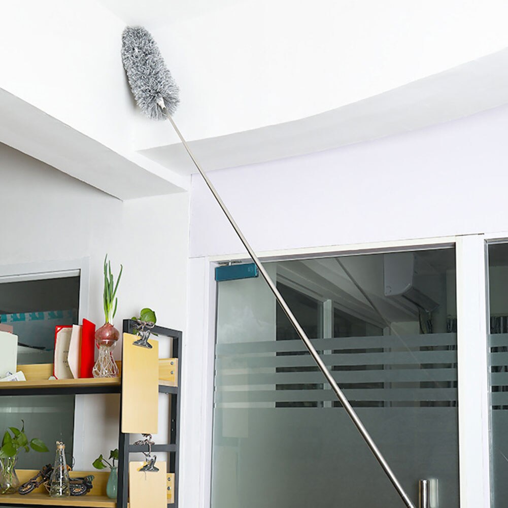 Easy Apply House Sweeper Home Practical Bendable Brush Extendable Duster Telescopic Pole Roof Cleaning Static Long Handle