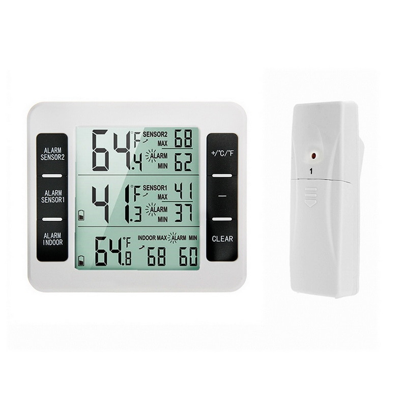 1pcs Precise Hygrometer Digital Clock Temperature Logger Humidity Meter Thermometre Higrometre Indoor Outdoor Thermometer