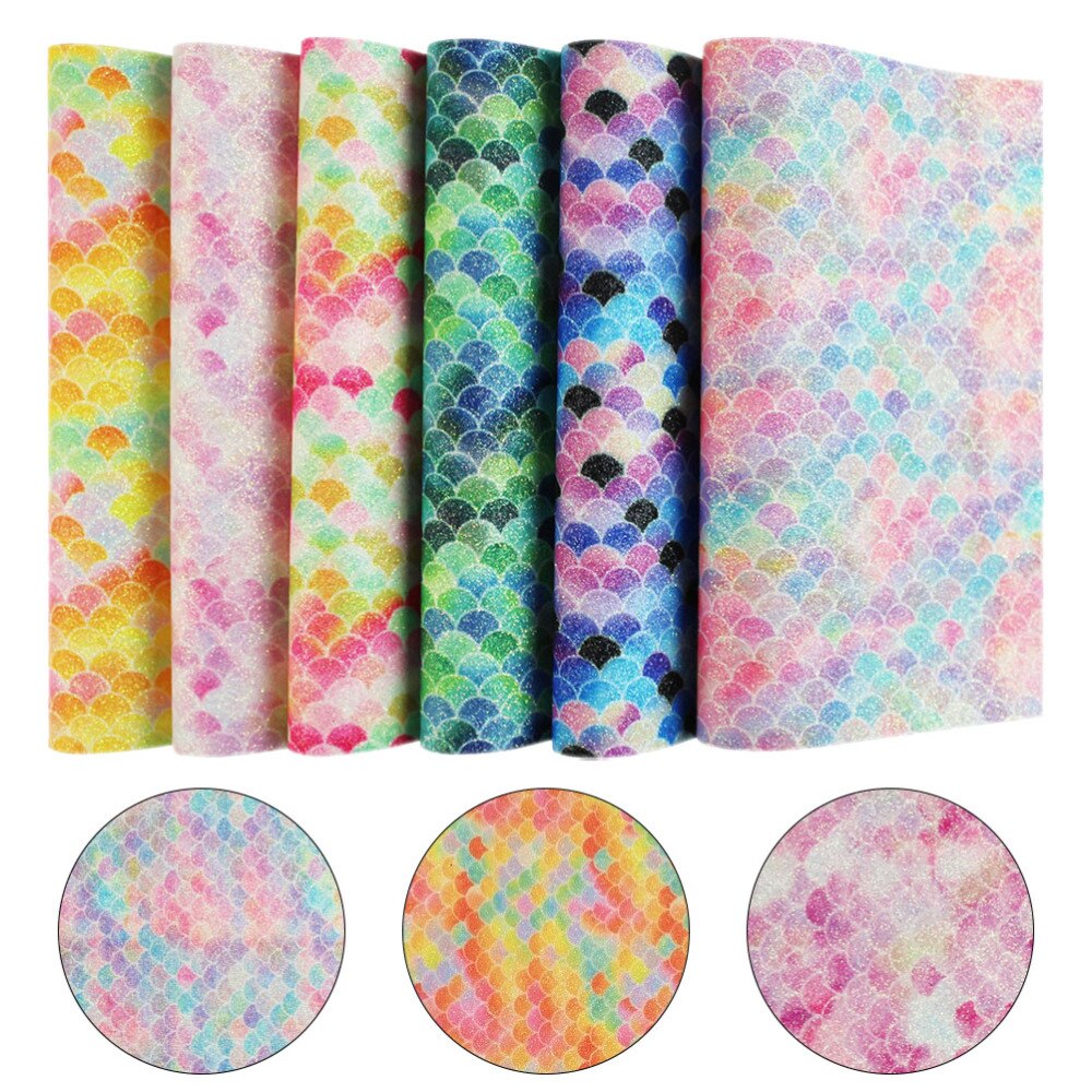6Pcs Leer Stof Kunstleer Lakens Sieraden Maken Ambachten Levert