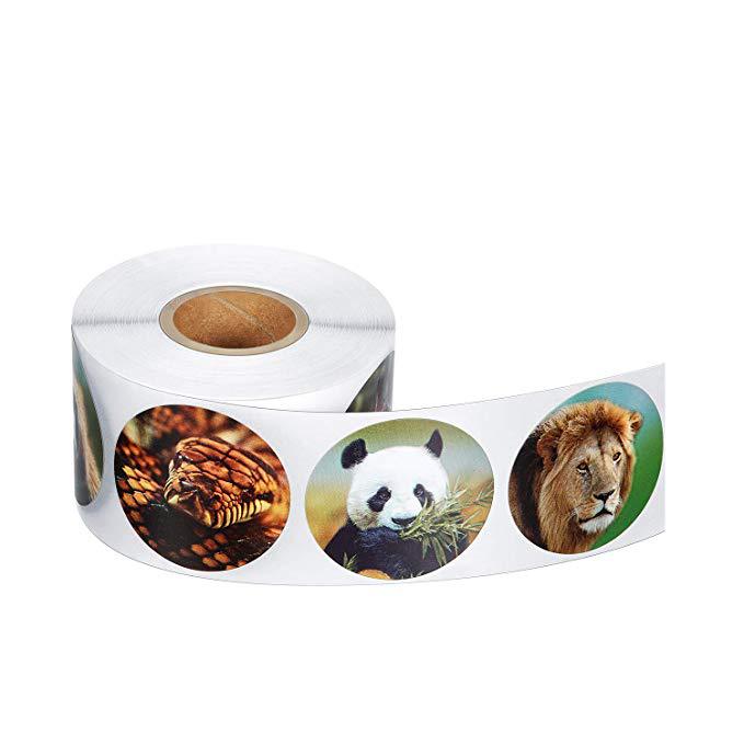 100-500pcs Encouragement Sticker Reward Stickers Roll For Kids Motivational Stickers With Cute Animals For Students Teachers