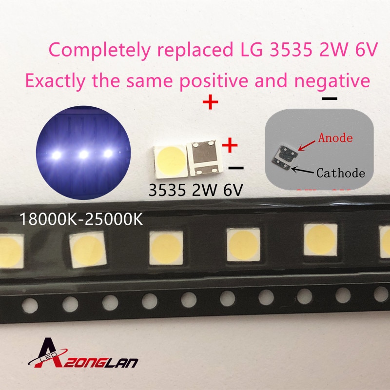 50 Pcs Voor Lcd Tv Reparatie Lg Led Tv Backlight Strip Verlichting Met Light-Emitting Diode 3535 Smd Led kralen 6V
