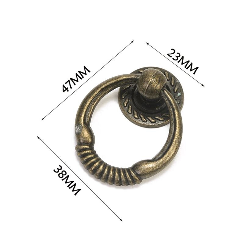 Antique Furniture Handles Drawer Cabinet Door Knobs Pull Handles Retro Decor: 14