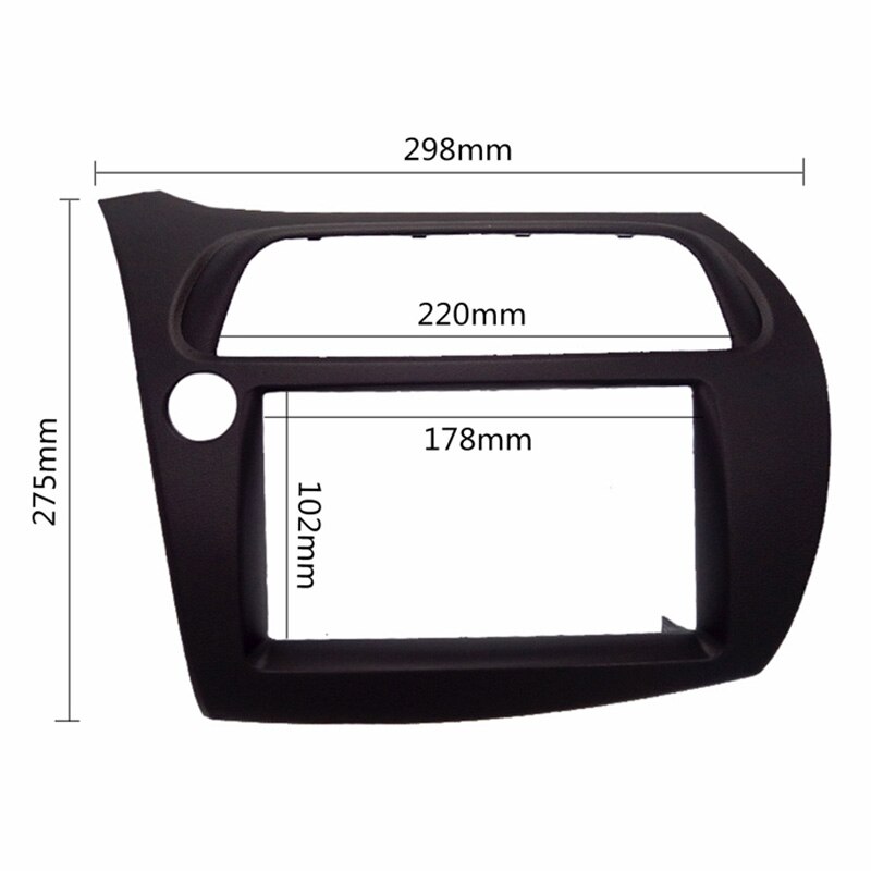 För honda civic dubbel din fascia radio dvd stereo cd panel instrumentbräda montering installation trim kit ansiktsram ram med kabelhärva