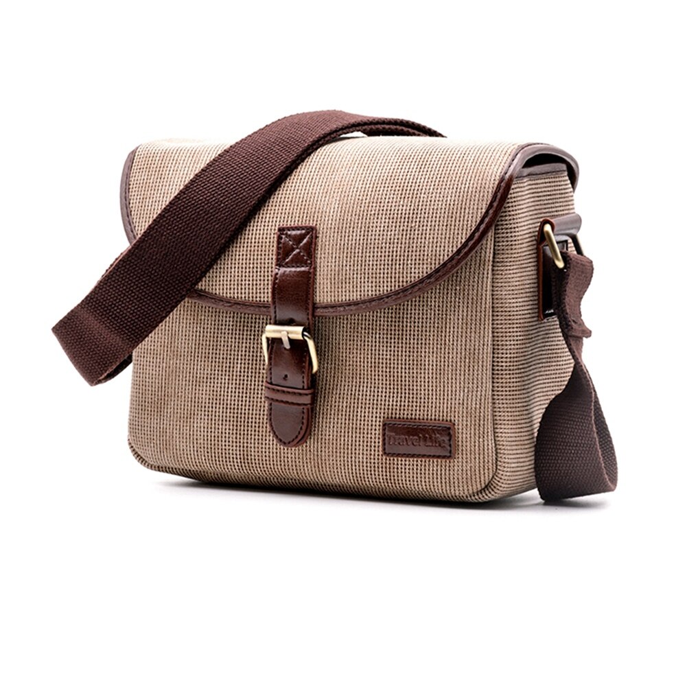 Rétro Sac Photo Housse Pour Canon EOS 200D 77D 7D 80D 800D 1300D 6D 70D 760D 750D 700D 600D 100D 1200D 1100D SX540: Khaki