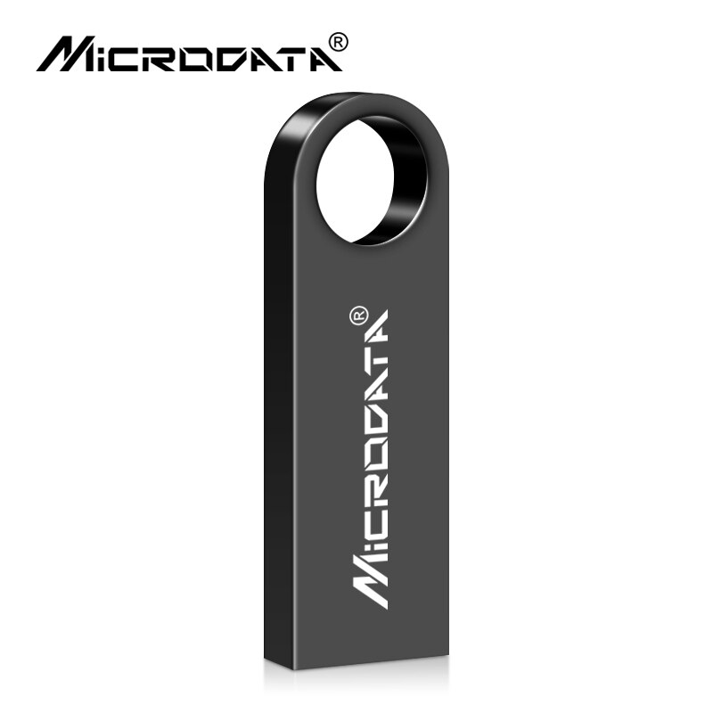 De superior unidad flash usb pen drive 1 GB 2GB 4GB 8GB 16GB 32GB 64GB impermeable llave de Metal TARJETA DE pendrive unidades de memoria extraíble u disco: 16 GB / Black