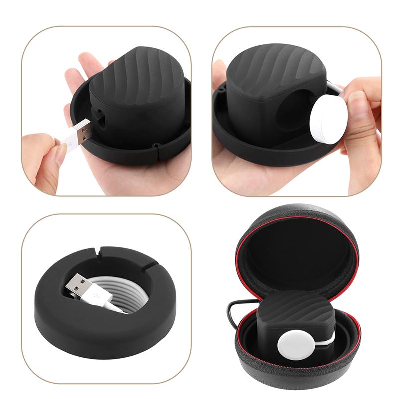 Boîte de transport Portable noir, boîtier de rangement de poche Mini boîte pour Apple Watch, boîte de rangement de poche