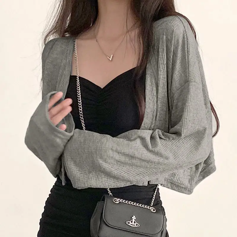 2Pcs Sets Frauen Sun-proof Crop Jacken Mini Falten Kleider Sexy Alle-spiel Mujer Koreanischen Stil Club Streetwear