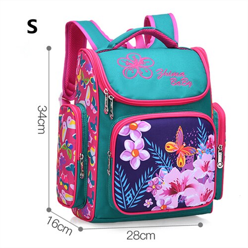 Mochilas de gran capacidad de 2 tamaños, bolsa de viaje, mochila escolar ortopédica, bolsas escolares de estilo ruso para niños y niñas: S rose